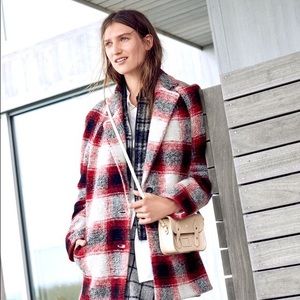 Madewell Plaid Depot Cocoon Coat